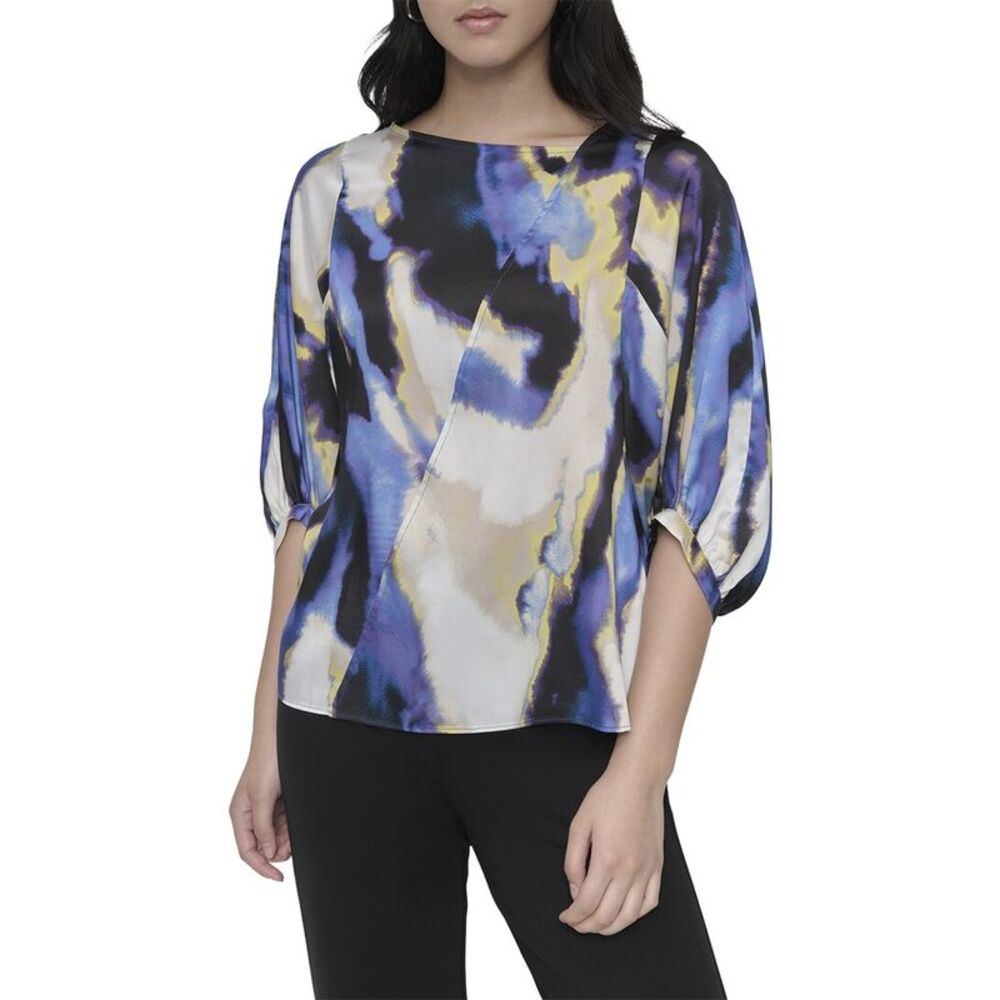 Dkny Womens Printed Blouse
